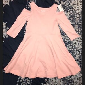Girls Cold Shoulder Casual Dress